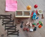 Playmobil konijnenhok met buitenren en groenteboer, Ophalen of Verzenden