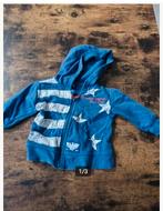 Blauw vest met Amerikaanse vlag Maat 68 h4, Kinderen en Baby's, Babykleding | Maat 68, Zeeman, Truitje of Vestje, Onbekend, Ophalen of Verzenden