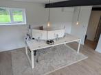 Bureau 230x100x75, wit, Ophalen, Gebruikt, Bureau