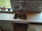 origineel terrazo / granieten aanrechtblad + wasbak jaren 60, Huis en Inrichting, Keuken | Keukenelementen, Ophalen