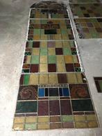 glas in lood twee stuks ramen uit de "Schranskerk", Ophalen