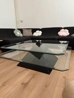 Unieke glazen salontafel - pyramide, Huis en Inrichting, Ophalen, Gebruikt, 100 tot 150 cm, Midcentury