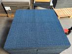 Tapijttegels blauw 50x50 cm, Ophalen, Gebruikt, Q, Blauw