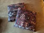 Set van 2 kussens Aztec print, Huis en Inrichting, Woonaccessoires | Kussens, Ophalen, Zo goed als nieuw, Vierkant