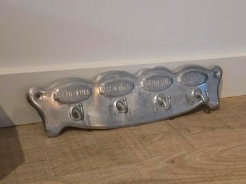 Zeldzaam antiek Art Deco aluminium Frans handdoekrekje €19 beschikbaar voor biedingen