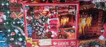 Kerstpuzzel 1000 stukjes  beschikbaar voor biedingen