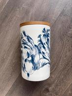 Voorraadbus (aardewerk + hout/bamboe deksel) 1800 ml, Huis en Inrichting, Keuken | Keukenbenodigdheden, Ophalen of Verzenden, Nieuw