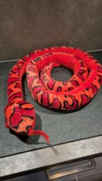 Slang, lange knuffel, rood/oranje, 240cm. 5B14, Tweedehands verkoop, Tweedehands verkoop, Gebruikt, Overige typen