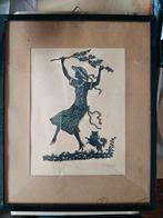 Jaren 20 knipsel knipwerk Kaskeline papier knipkunst, Ophalen of Verzenden