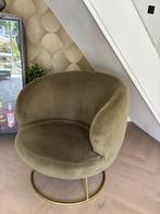 Nova fauteuil coco - olijfgroen - gouden details, Huis en Inrichting, Fauteuils, Ophalen, Gebruikt, 75 tot 100 cm, 75 tot 100 cm