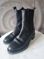 Manfield Chelsea leren enkellaarzen, maat 41, zwart, nieuw., Ophalen of Verzenden, Nieuw, Zwart, Boots