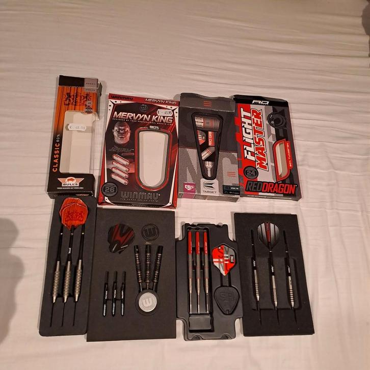 Dartpijlen en Accessoires - Gebruikt, Sport en Fitness, Darts, Gebruikt, Pijlen, Ophalen of Verzenden