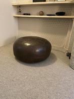 Leren poef, Ophalen, Gebruikt, Rond, 50 tot 75 cm