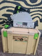 Festool invalzaag + geleiders, Invalzaag, Ophalen of Verzenden, 30 tot 70 mm, 1200 watt of meer