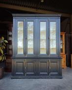 Oude Franse Buffetkast | Zwarte hoge Winkelkast #2436, Niet ingevuld, 200 cm of meer, 150 tot 200 cm, Niet ingevuld