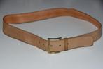 Beige riem ceintuur + goudkleurige gesp, Kleding | Dames, Riemen en Ceinturen, Ophalen, 100 cm of meer, 3 tot 5 cm, Tailleriem