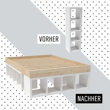 GEZOCHT: Ikea Kallax kast 4 x 1 vak (wit) voor DIY project beschikbaar voor biedingen