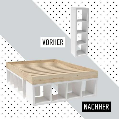 GEZOCHT: Ikea Kallax kast 4 x 1 vak (wit) voor DIY project, Huis en Inrichting, Kasten | Boekenkasten, Gebruikt, Minder dan 100 cm