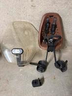 Thule Yepp Voorzitje met Windscherm, Fietsen en Brommers, Fietsaccessoires | Fietsstoeltjes, Ophalen, Gebruikt, Voetsteuntjes