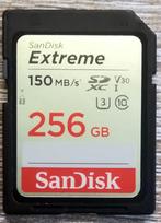Te koop Sandisk extreme 256GB, Ophalen of Verzenden, Sandisk Lexar, Fotocamera, Zo goed als nieuw