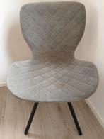 2 identieke stoffen stoelen grijsgroen zgan, Ophalen, Twee, Overige kleuren, Zo goed als nieuw