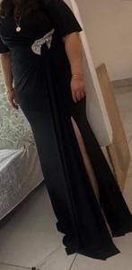 Elegante zwarte avondjurk maat L/XL —> maat 50 (turkse maat), Galajurk, Zwart, Maat 46/48 (XL) of groter, Ophalen of Verzenden