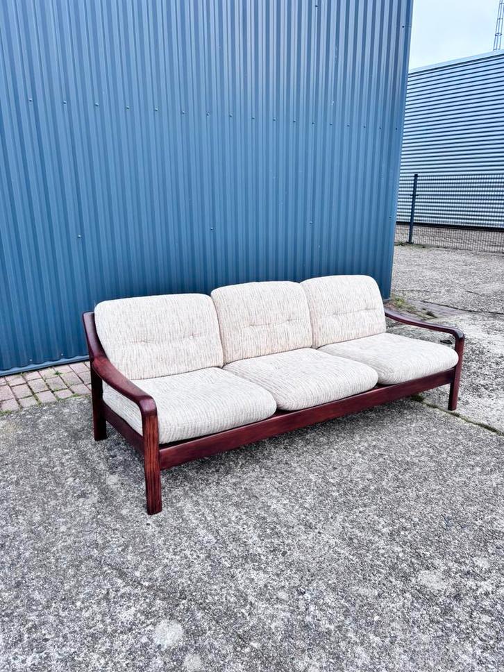 Vintage bank 3 zits, Huis en Inrichting, Slaapkamer | Slaapbanken, Gebruikt, 90 cm, Eenpersoons, Ophalen