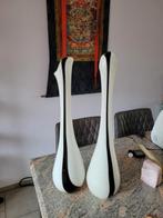 2 prachtige vazen hoog 62 cm., Ophalen, Overige kleuren, 50 tot 75 cm, Glas