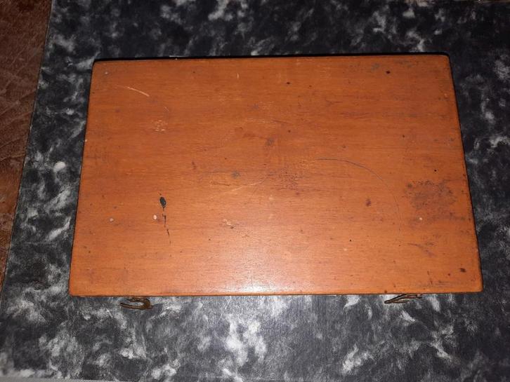 Vintage Tekenset in Houten Kist, Antiek en Kunst, Antiek | Gereedschap en Instrumenten, Ophalen of Verzenden