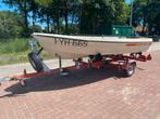 Theri fun polyester boot met trailer en motor, Watersport en Boten, Ophalen, Tot 10 pk, Zo goed als nieuw, 3 tot 6 meter