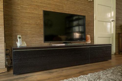 TV meubel MisuraEmme - donkerbruin - 192cm breed, Huis en Inrichting, Kasten | Televisiemeubels, Gebruikt, Minder dan 100 cm, 150 tot 200 cm