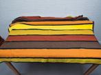 Vintage deken/woondeken dralon. Bruin/geel/oranje gestreept., Ophalen of Verzenden, ., ., .