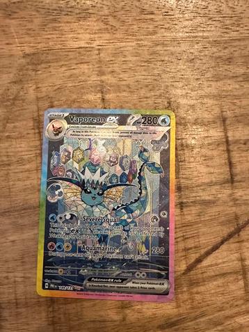 Vaporeon EX SAR Prismatic Evolutions NM/Mint beschikbaar voor biedingen