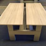 Markant Slingerbureau Bench Zilvergrijs Licht Eiken B180xD80, Ophalen of Verzenden, In hoogte verstelbaar, Gebruikt, Bureau