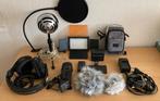 Falcon Eyes LED Lamp Set Dimbaar DV-96V-K2 incl. Accu.  Mic, Ophalen, Gebruikt, Overige typen