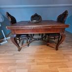 Barok eethoek, Huis en Inrichting, Stoelen, Ophalen, Gebruikt, Barok, Bruin