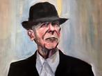 schilderij van Leonard Cohen, Ophalen