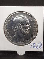 Rijksdaalder 1868 koning Willem III, Postzegels en Munten, Munten | Nederland, Koning Willem III, Zilver, Ophalen of Verzenden