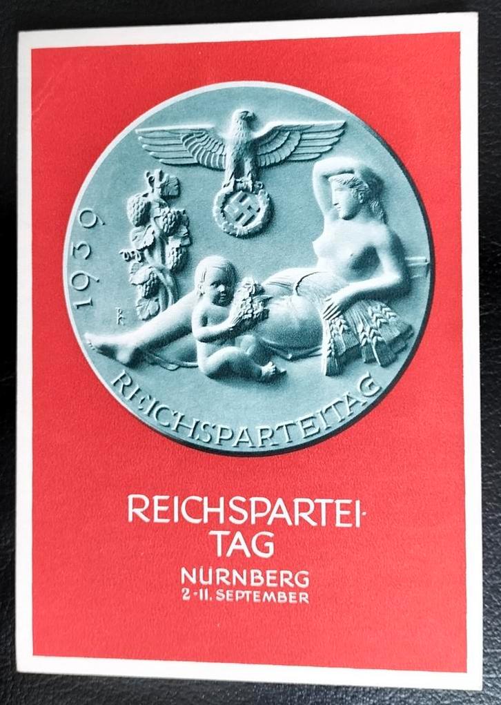 Duitse Rijk Propagandakaart Reichsparteitag Nürnberg 1939, Postzegels en Munten, Brieven en Enveloppen | Buitenland, Briefkaart