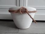 Witte Bloempot 14,5x 19,5 cm >Snelle Verzending!<, Tuin en Terras, Bloempotten, Overige materialen, Gebruikt, Binnen, Ophalen of Verzenden