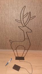 Hert met LED Verlichting - Werkt op Batterijen, Ophalen of Verzenden, Zo goed als nieuw