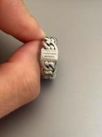 Buddha to buddha chain ring -  zilver, Sieraden, Tassen en Uiterlijk, Ringen, Ophalen of Verzenden, Zo goed als nieuw, 17 tot 18
