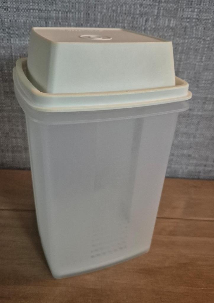 Tupperware augurkenpot met zeef/lift Crème 19 x 11 x 11cm, Huis en Inrichting, Keuken | Tupperware, Zo goed als nieuw, Overige typen