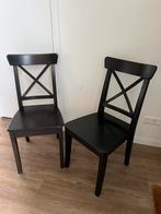 INGOLF Ikea stoelen (met of zonder kussens), Huis en Inrichting, Stoelen, Ophalen, Gebruikt, Twee, Bruin