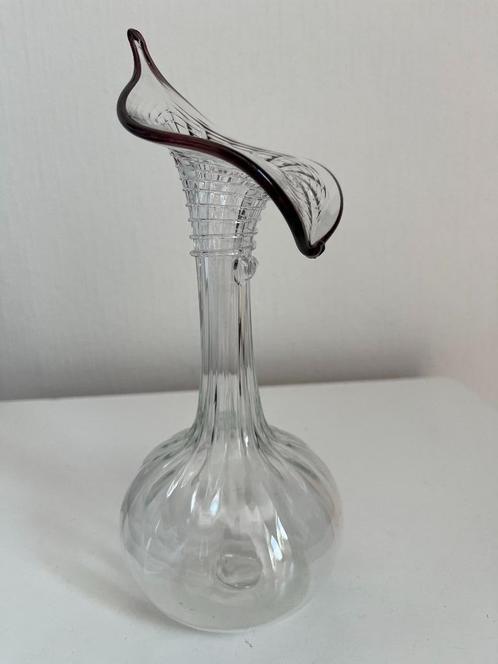 Glas: Art Deco Boheemse vaas, Antiek en Kunst, Antiek | Glas en Kristal, Ophalen of Verzenden