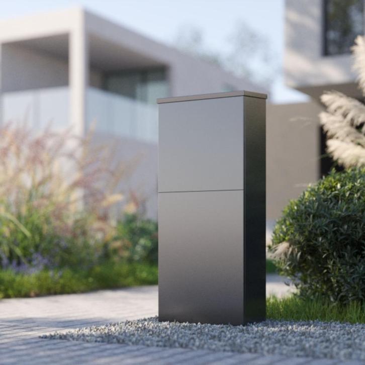 Logixbox - Pakket Brievenbus - Trendybox; Post & Pakketten, Tuin en Terras, Brievenbussen, Nieuw, Staande brievenbus, Staal, Ophalen of Verzenden