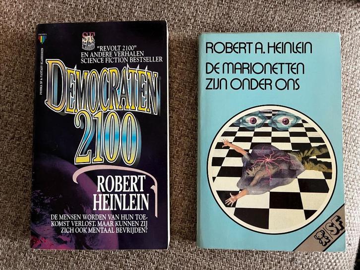6x robert a. heinlein science fiction boeken, Boeken, Science fiction, Gelezen, Ophalen of Verzenden