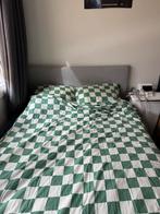 IKEA Gladstad Bed 140x200 - Grijze Stof, Ophalen, Gebruikt, Tweepersoons, 140 cm