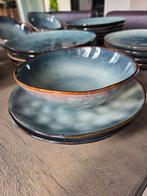 7 persoons mooi servies blauw, Ophalen, Keramiek, Zo goed als nieuw, Overige stijlen