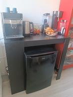 Bar zwart met barkruk, Huis en Inrichting, Zo goed als nieuw, Minder dan 100 cm, 25 tot 50 cm, 50 tot 100 cm